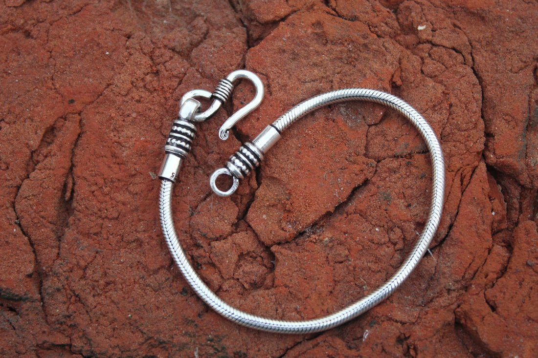 Silver Plain Men's Bracelet 