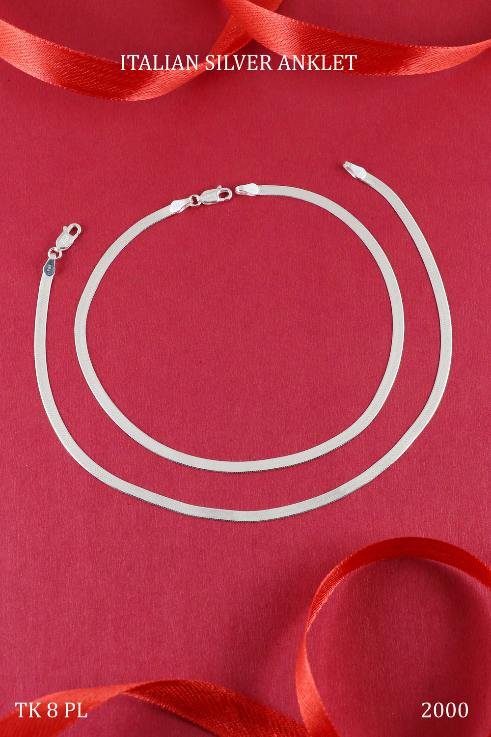 Italian Silver Anklet