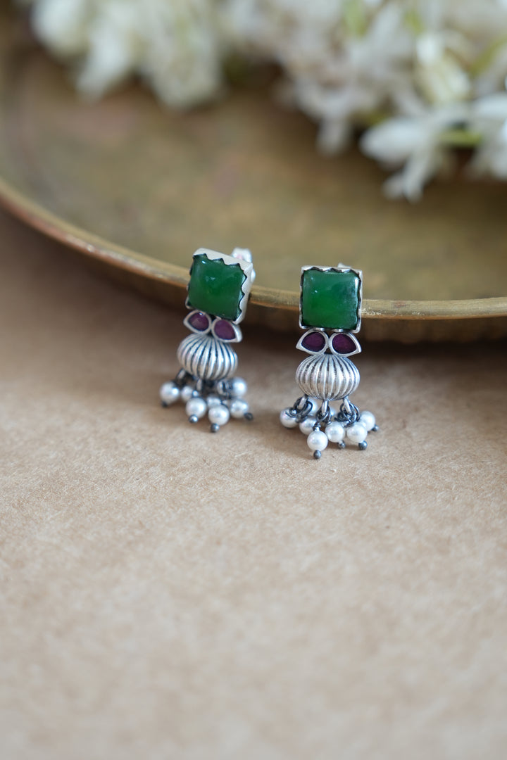 Oxidised Silver Earrings