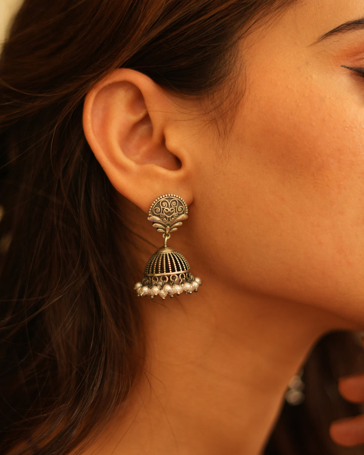 idised Silver Earrings 
