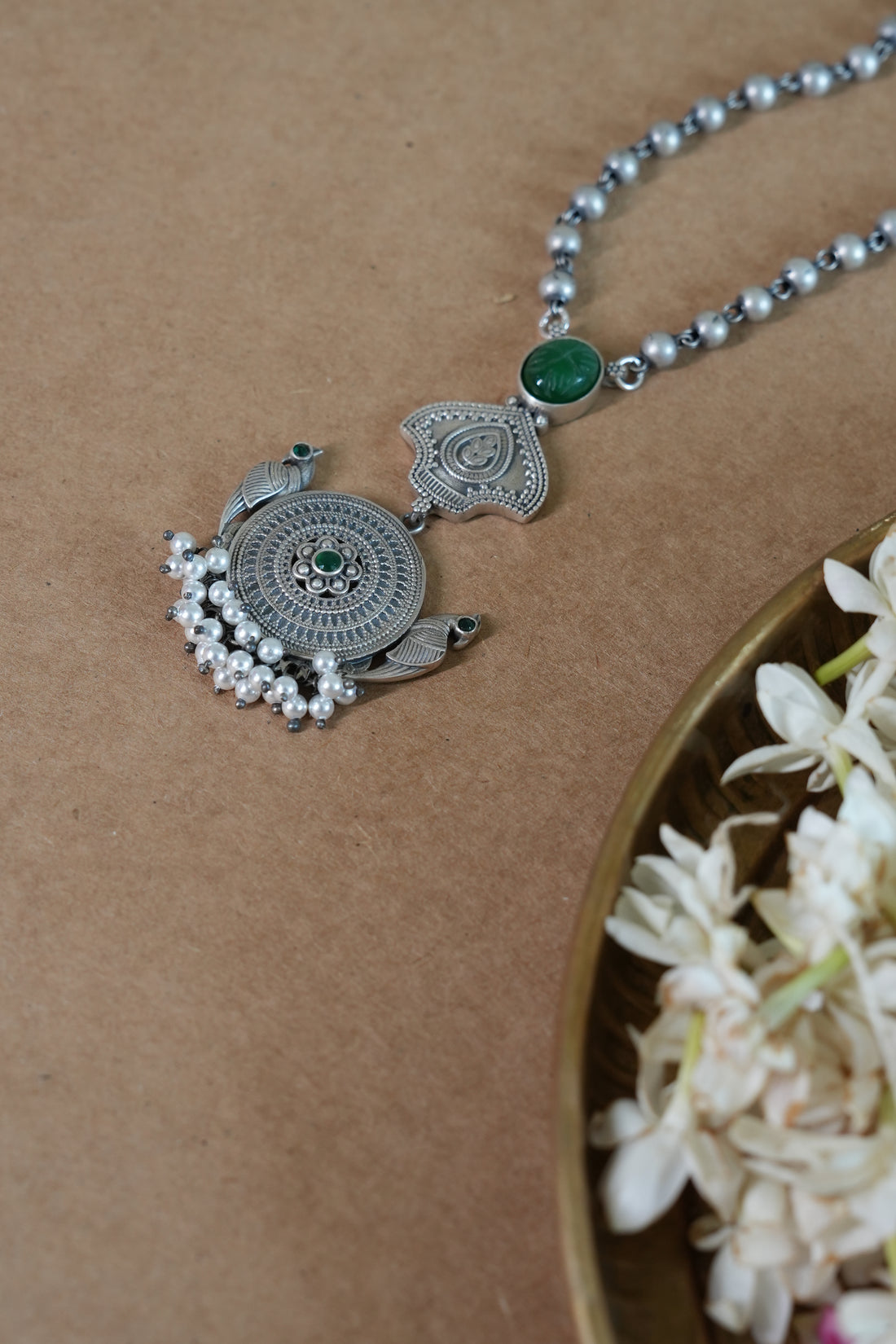 Oxidised Silver Pendant