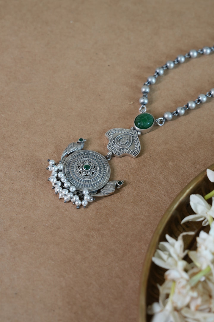 Oxidised Silver Pendant