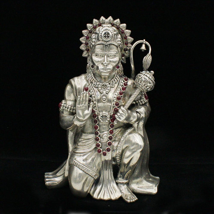 Silver Hanumanji Murti