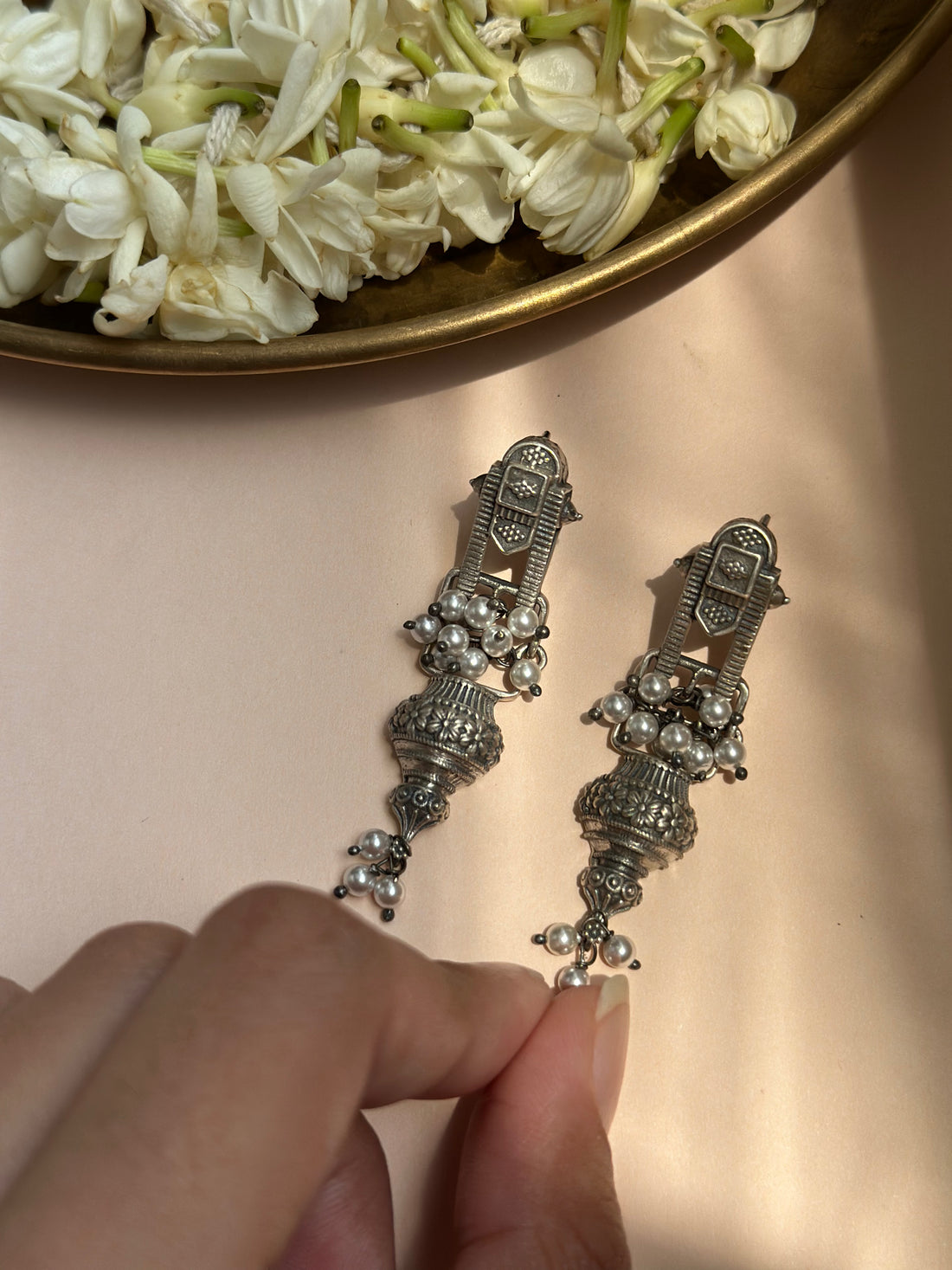 Silver Oxidised Earrings