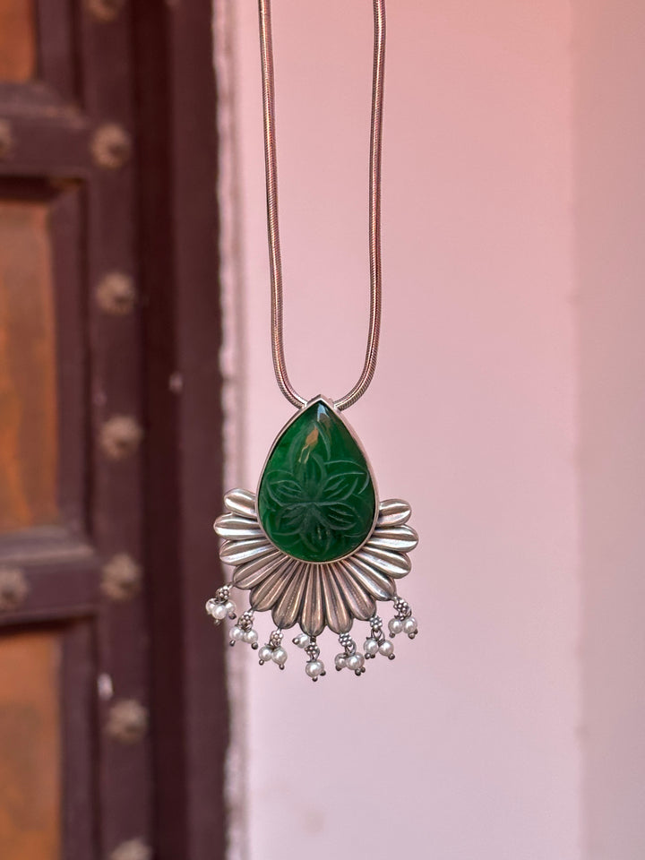  Silver Oxidised Pendant