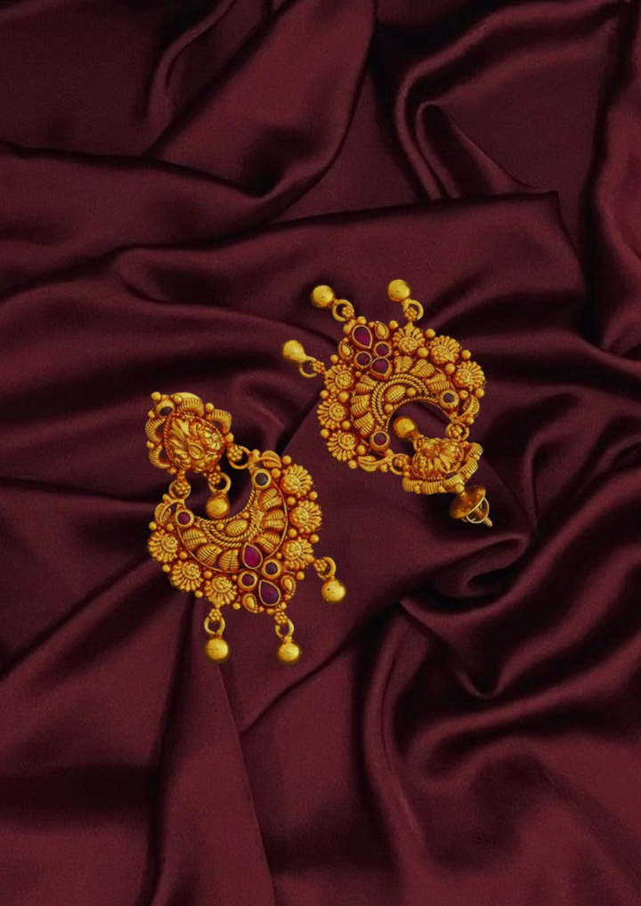 Silver Temple Earrings