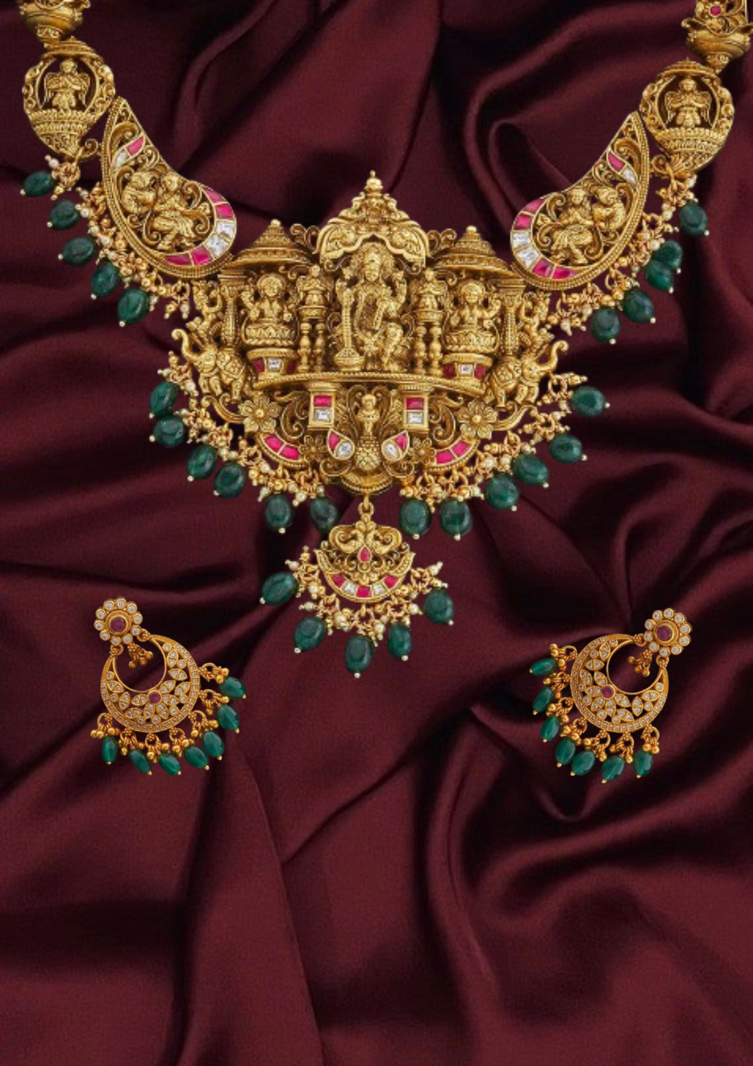 Silver Temple Necklace