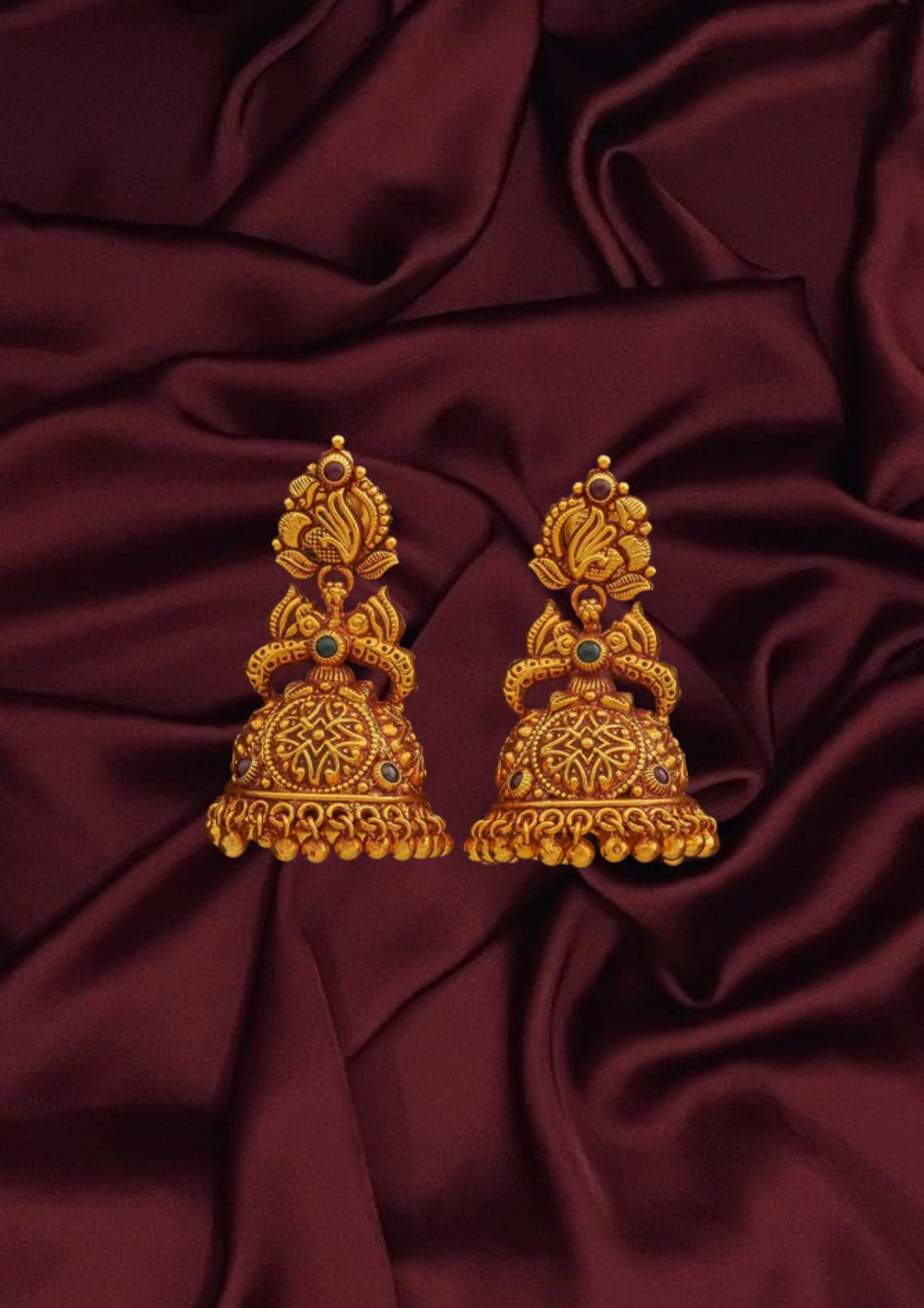 Temple Silver Earrings 