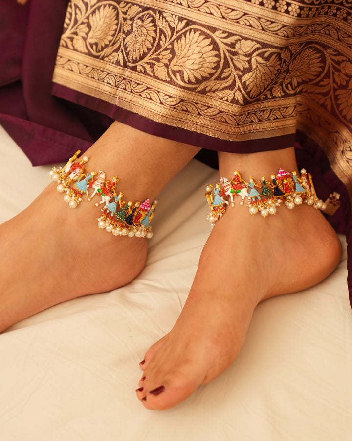 Wedding Silver Anklet 
