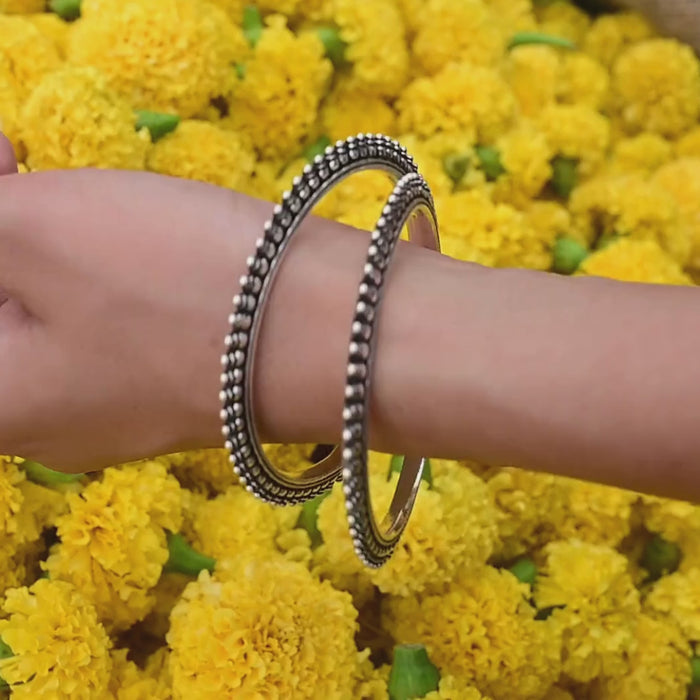  Silver MariGold Bangle 
