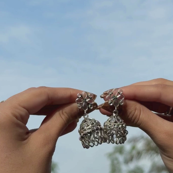 Silver Mirror Earrings