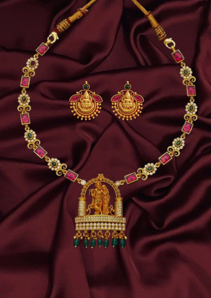 silver temple necklace
