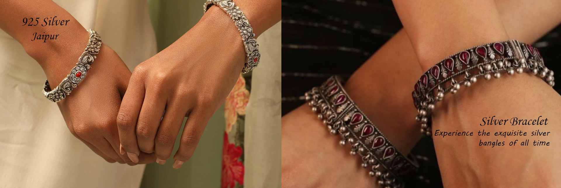 Buy Pure Silver Bracelets for Women Online in India