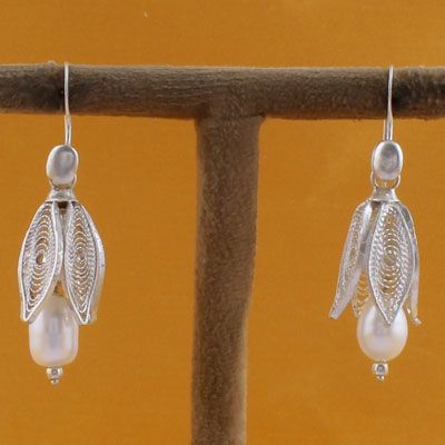 Vintage Sterling Silver Filigree Butterfly Earrings - Screw Back ( Mexico )  | eBay