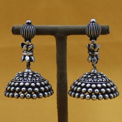 Plain jhumkas deals