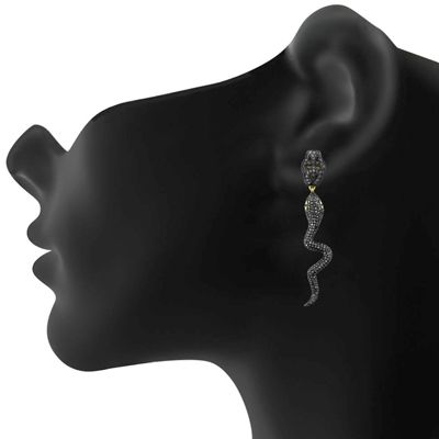 Buy Medusa Snake Earrings. Sterling Silver Handmade Drop Snake Earrings.  Online in India - Etsy