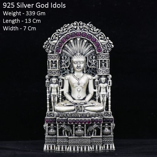 Lord Parshwanath silver idol