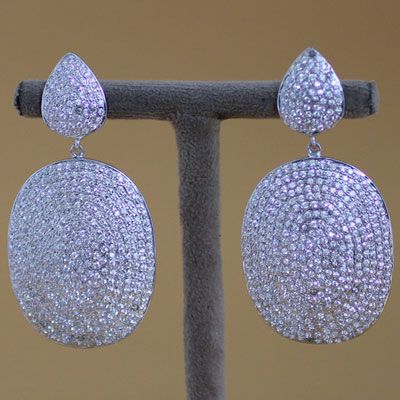 STERLING SILVER EARRING WITH ZIRCON