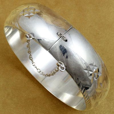 Silver bangles for women
