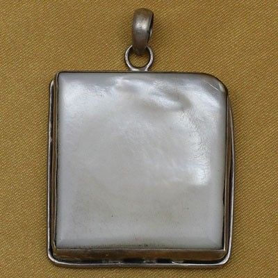 Silver Single Stone Pendants