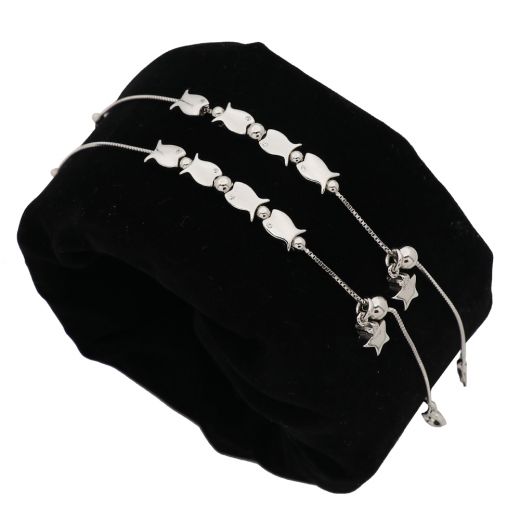 925 silver fish anklet