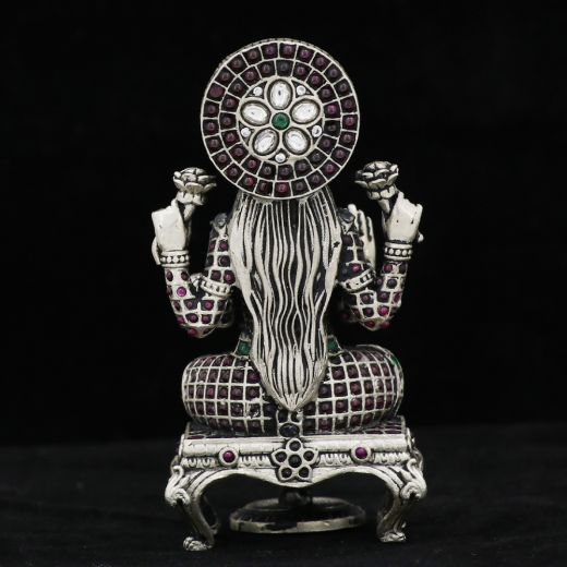 Laxmi ji mini silver idol