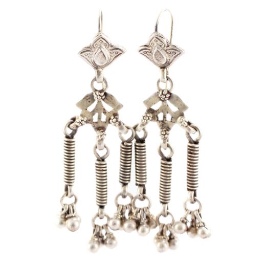 Sterling Silver Tribal Earrings