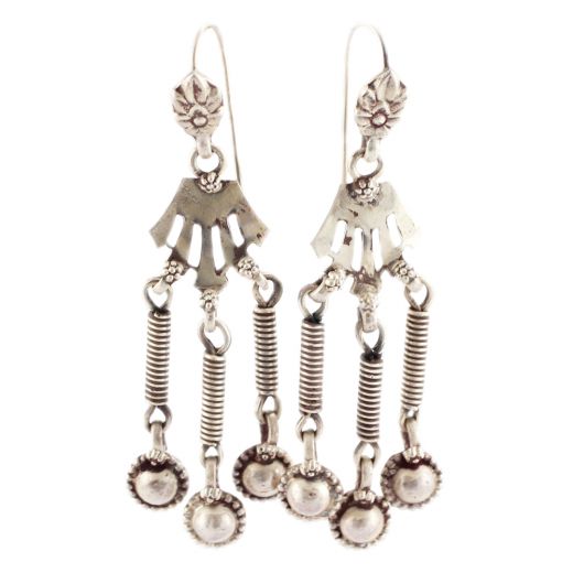Traditional Earrings In Silver