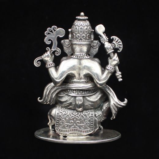 silver ganesha idol for gift