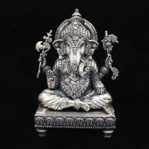 Lord Ganesha silver idol