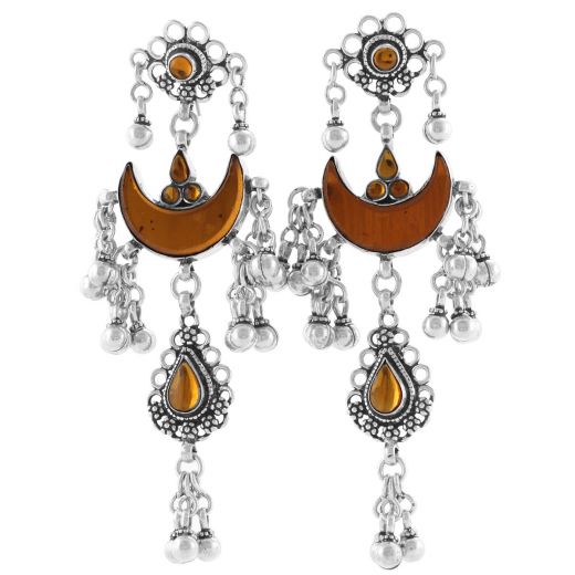 Chand Bali 925 Silver Earrings