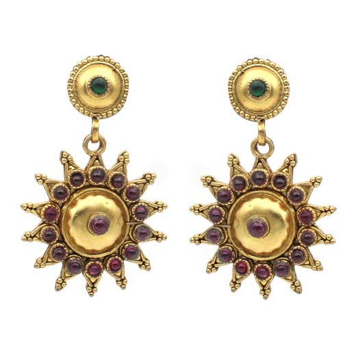 Royal Gold Plated Sterling Silver Earring