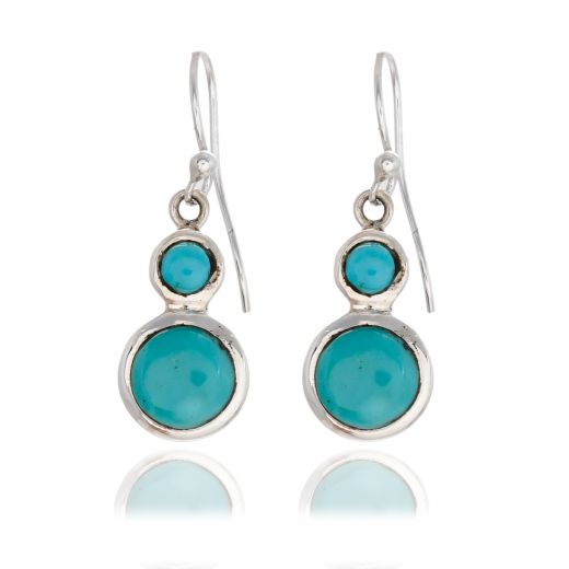 925 Silver Turquoise Stone Earrings