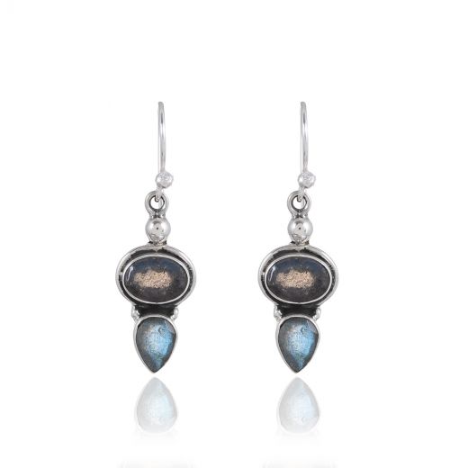 Exquisite Stone Silver Earrings