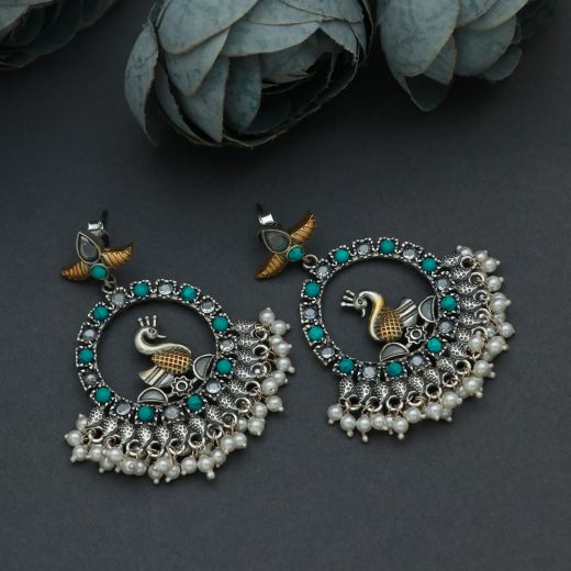 TURQUOISE SILVER EARRING