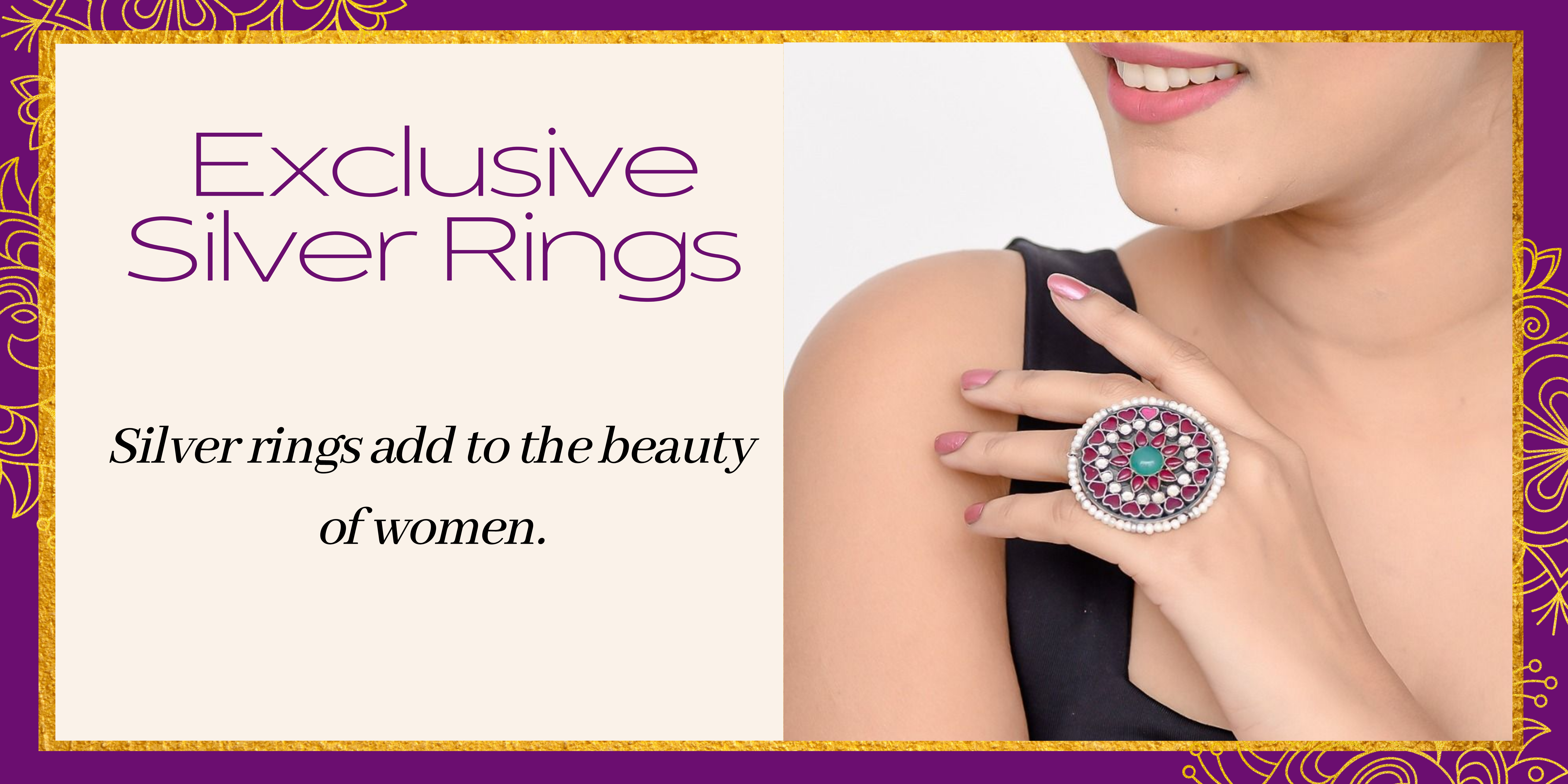 Be A Part Of Evergreen Trend – Shop for Exclusive Silver Rings Online 
